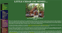 Desktop Screenshot of littlecedarloghomes.com