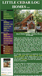 Mobile Screenshot of littlecedarloghomes.com